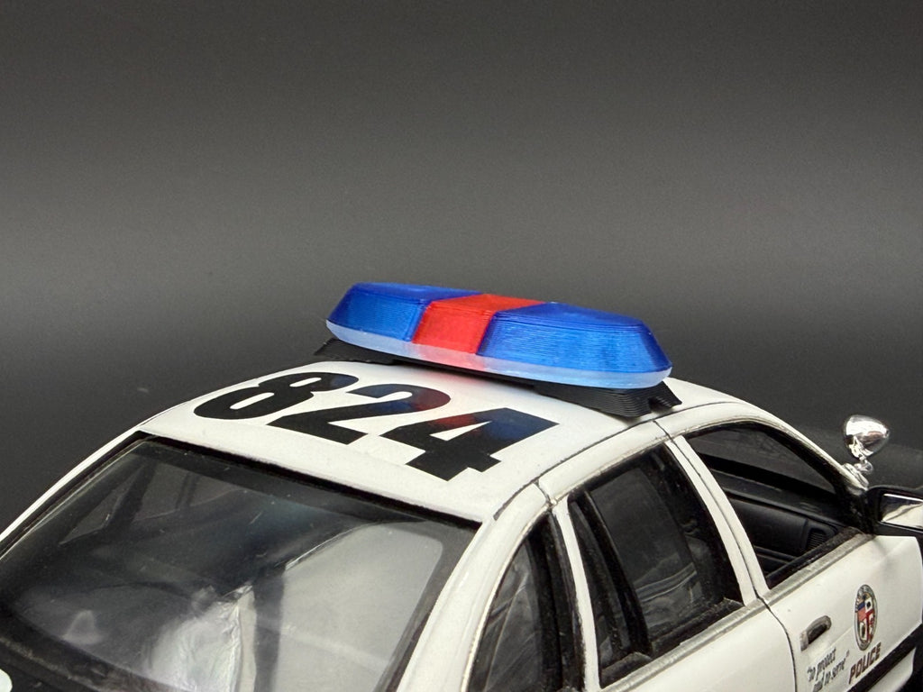 1/24 25 Scale Model Blue Red Federal Vista Lightbar Virginia Beach Police 24138