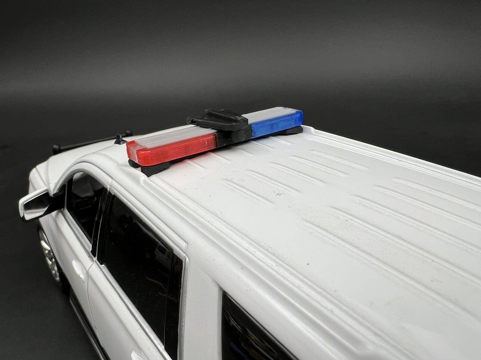 1/24 25 LED Ready Whelen Edge Lightbar Blue Red w/ Speaker Highway Patrol Police2