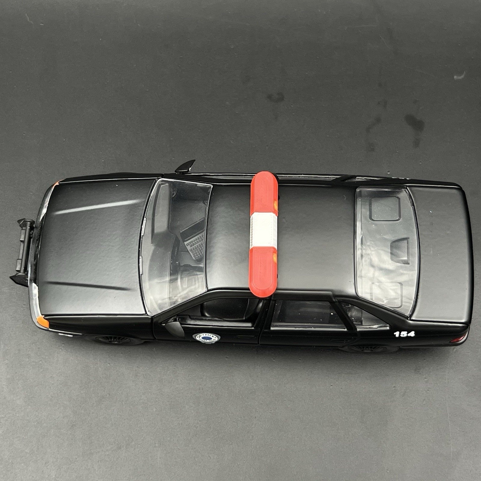 2-pack 1/43 Scale Model Red Amber Whelen 80H 90H 8000 Lightbar Police Fire6