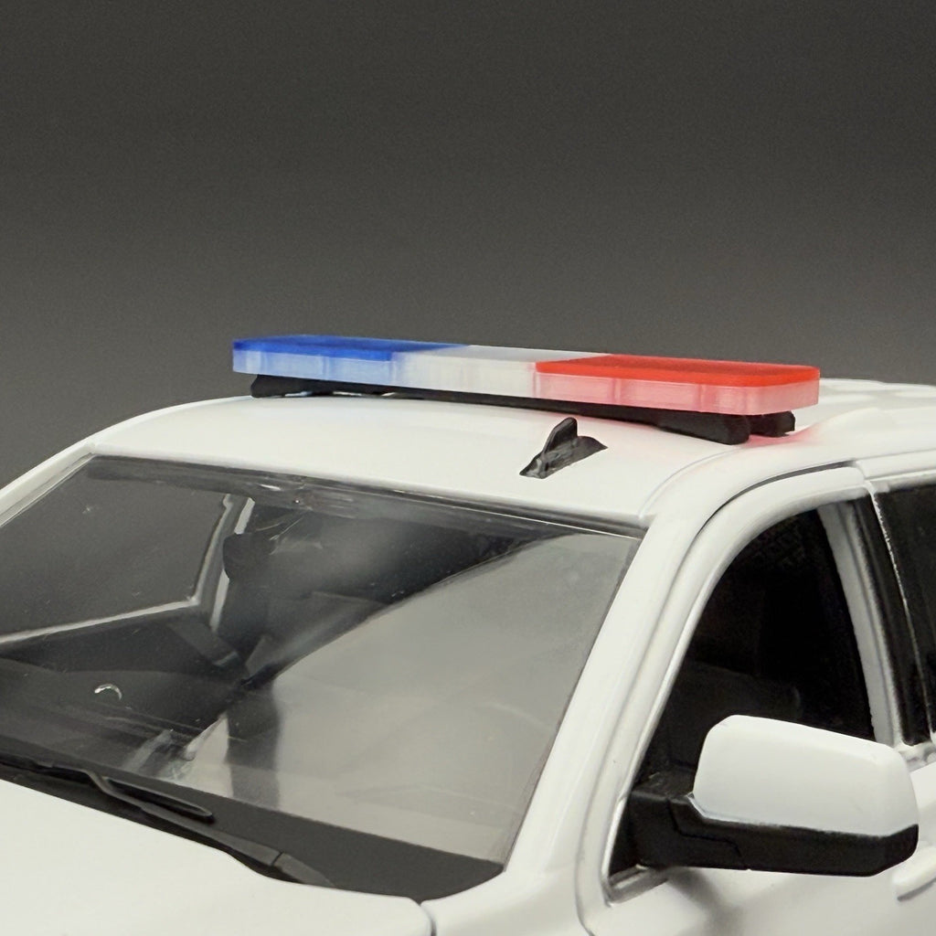 1/24 Scale LED Compatible Tahoe Width XL Legend Lightbar Red Clear Police 2430RC5