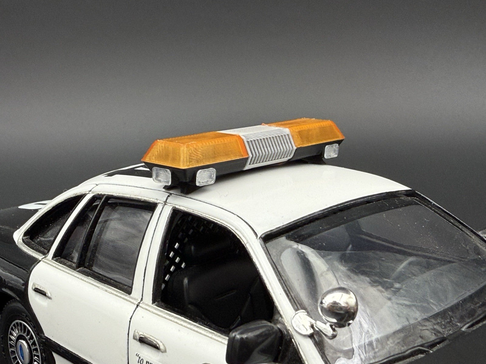 1/24 25 Scale Model Amber Chrome Streethawk Lightbar Police 2464AChrome5