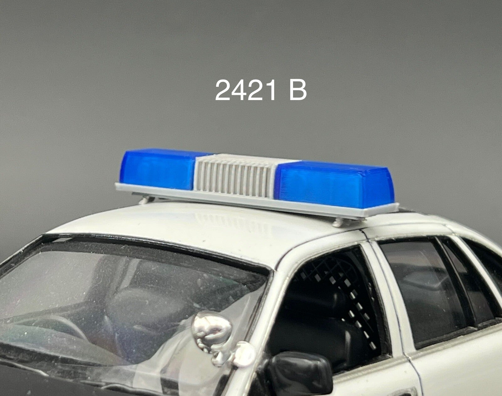1/24 25 Blue Federal Signal Twinsonic Lightbar Police Sheriff State Patrol0