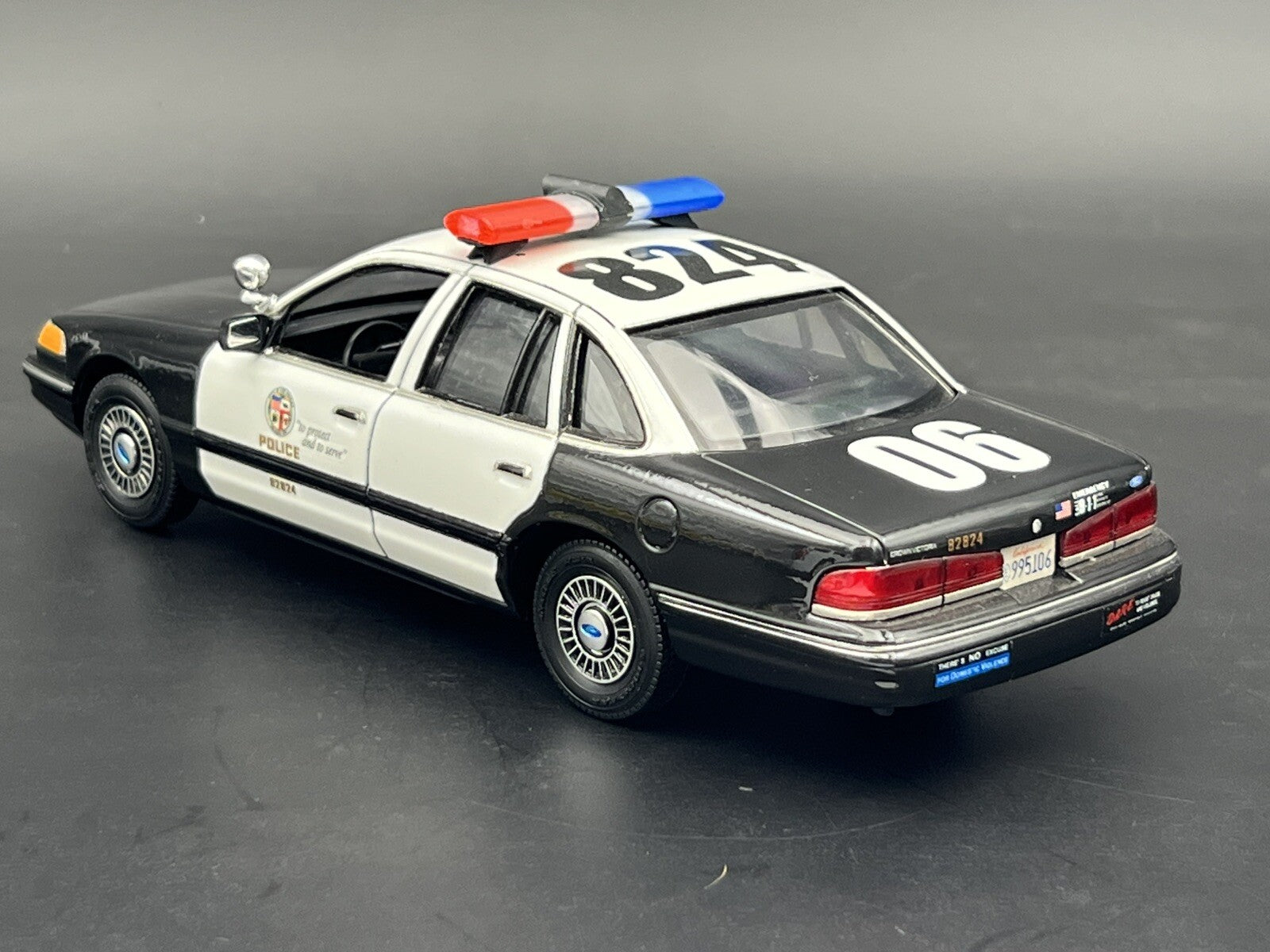 1/24 25 LED Ready Jetsonic Lightbar Blue Clear Red Sheriff Highway Patrol Police4