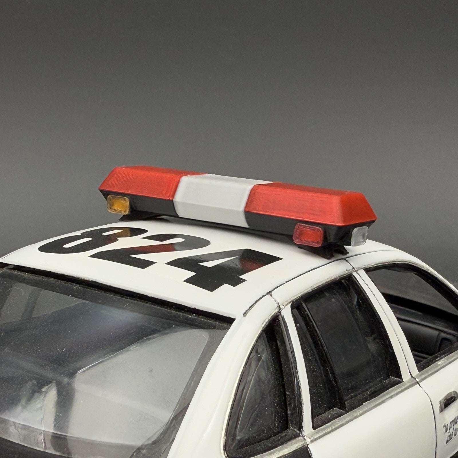 1/18 Scale Red Chrome Streethawk Lightbar New York Police Sheriff Fire11