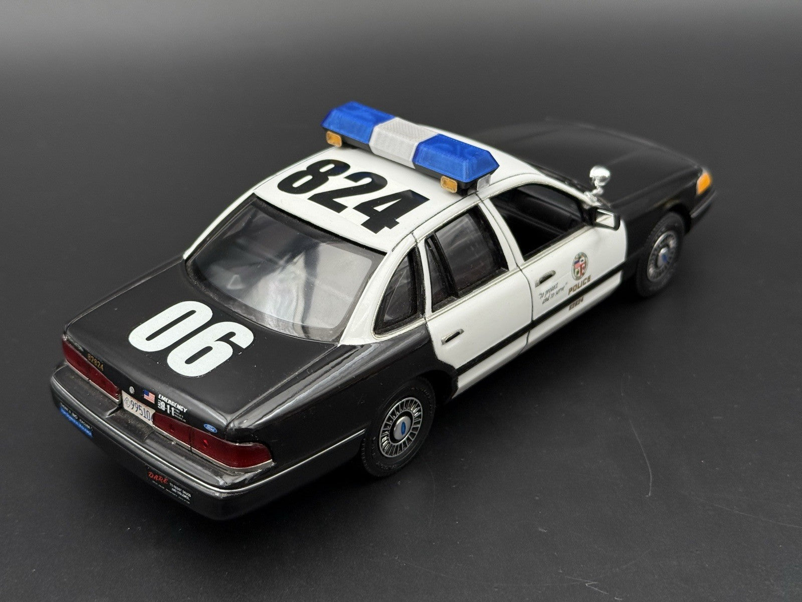 1/24 25 Scale Blue Chrome Streethawk Lightbar Police 246414