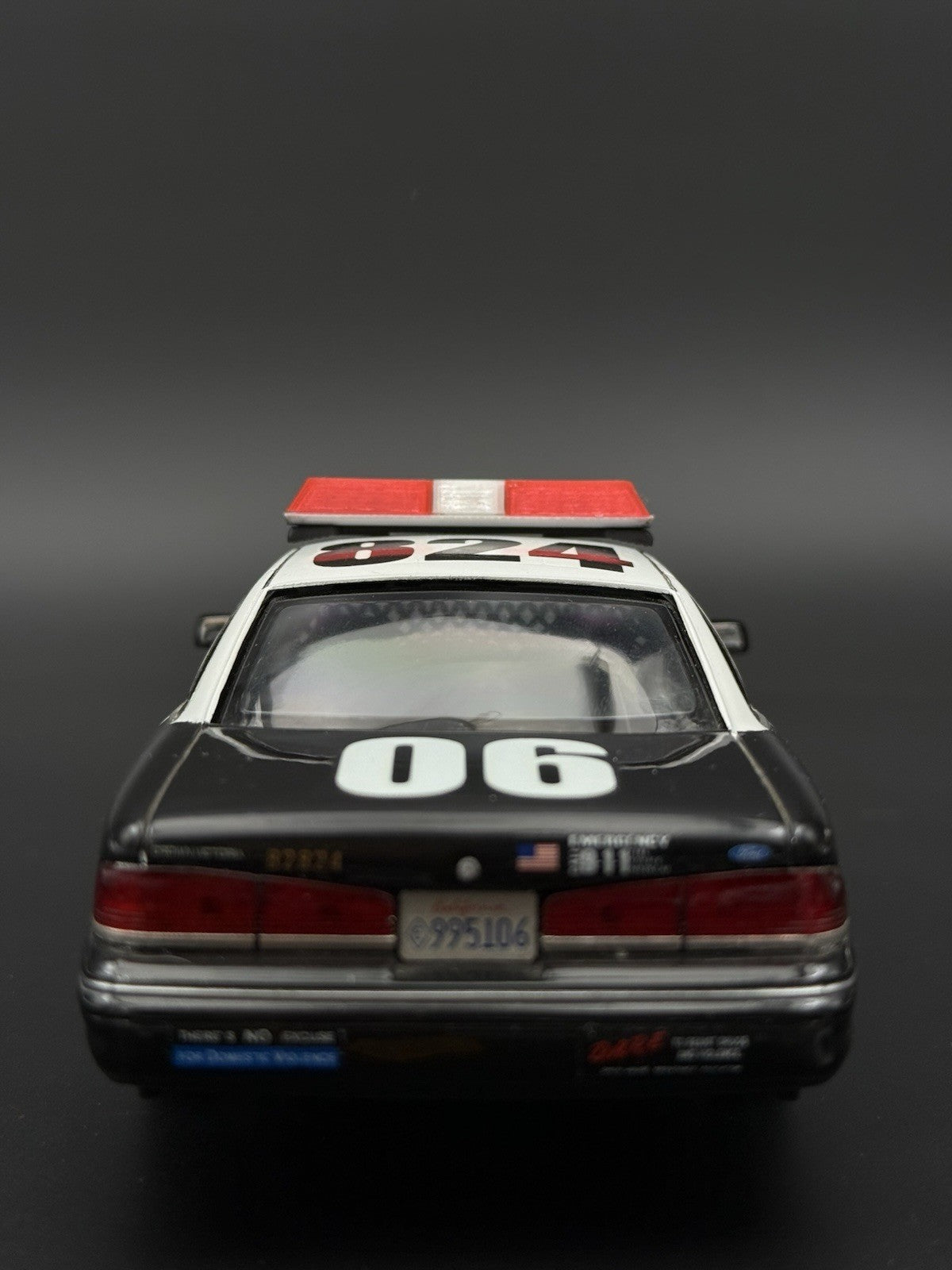 1/24 1/25 Scale Model Red Clear Code 3 LP6000 Lightbar Police Fire 2411ClearR9