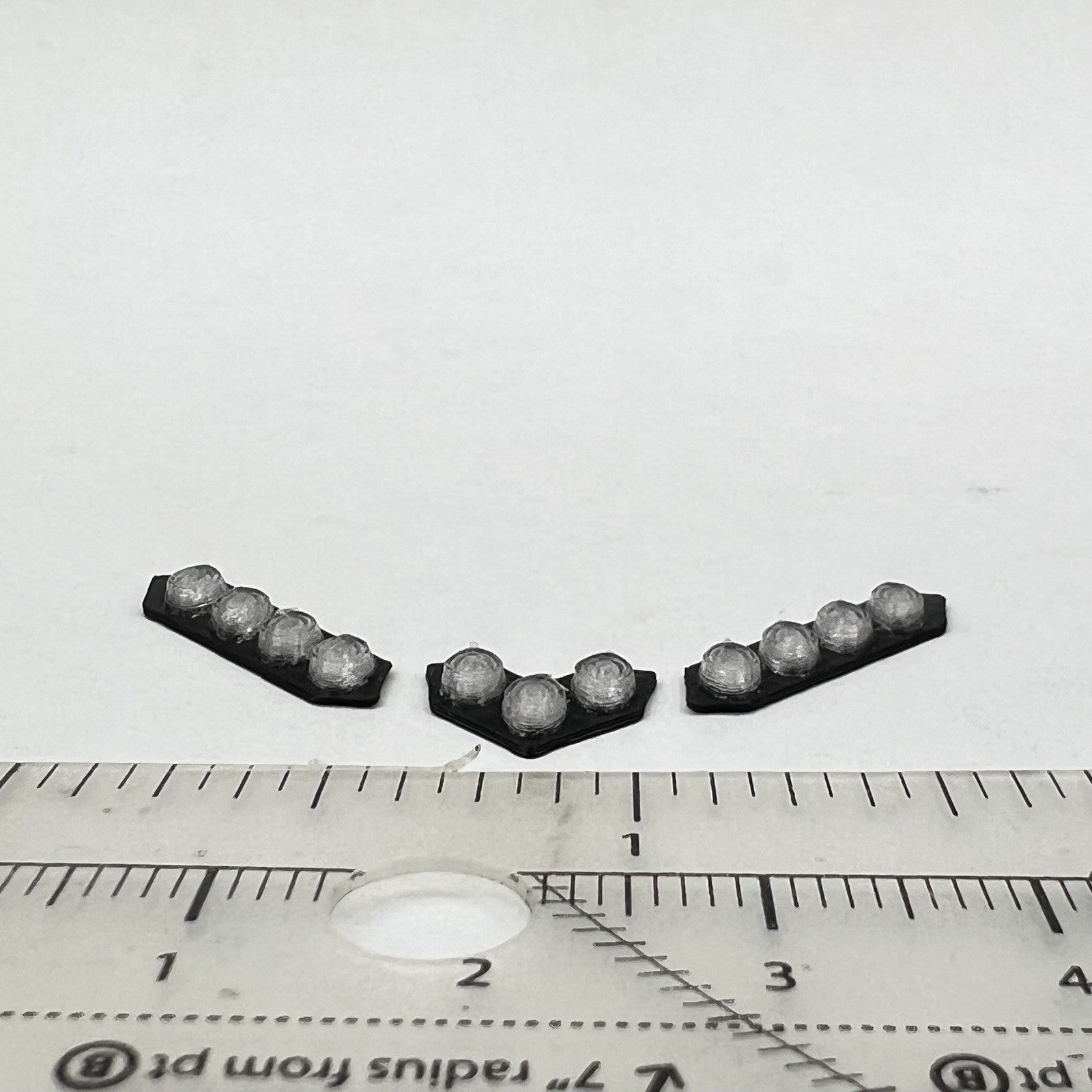 3 Pack 1/64 Clear Split Vision SLR Lightbar Fire Truck Ladder Code 3 Kitbash3