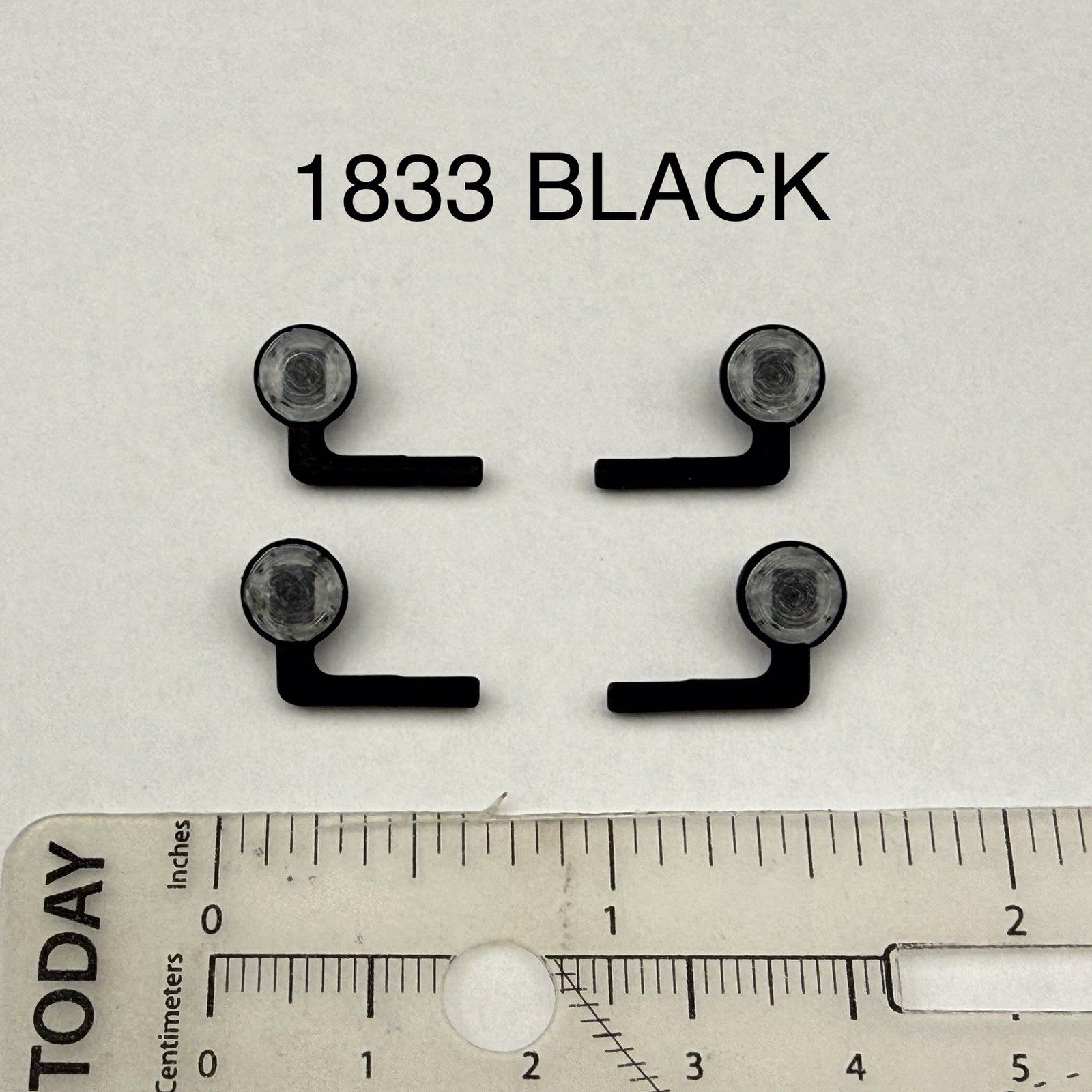 4 Pack 1/18 Scale Model Black Spotlight LED Compatible Police 1833 Black0
