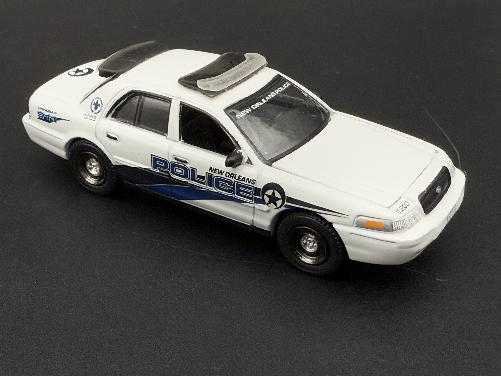 1/64 Front & Back Whelen Fast Trax Lightbars Police Greenlight Crown Victoria5