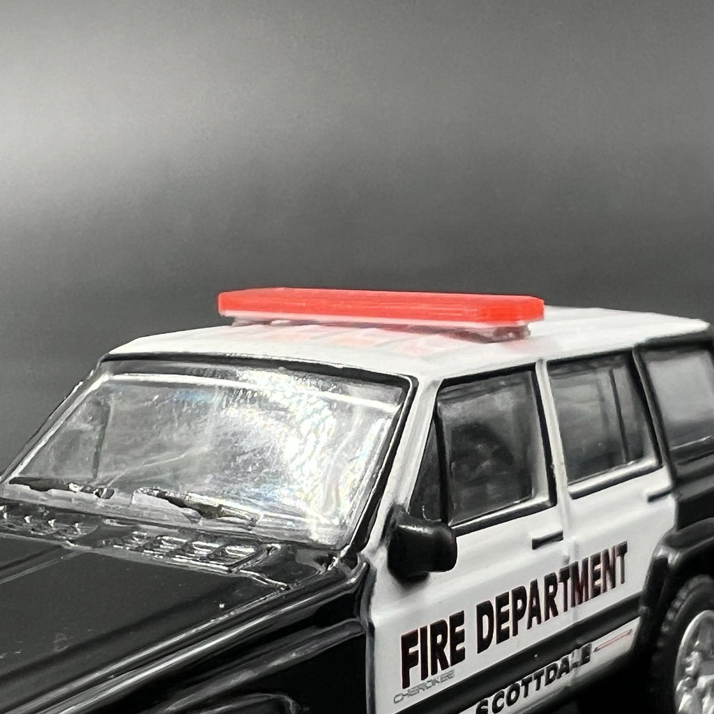 2 Pack 1/64 Red LED Code 3 X2100 Lightbar For Greenlight Fire EMS Ambulance SUV1