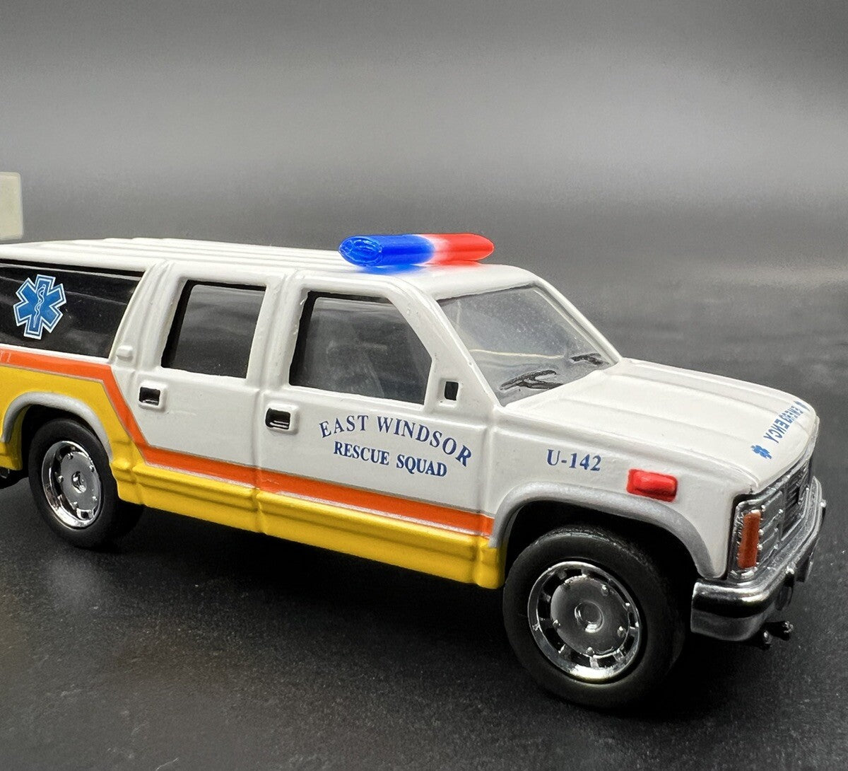 4 Pack 1/87 Blue Red Federal Signal Aerodynic Lightbar Police Sheriff6