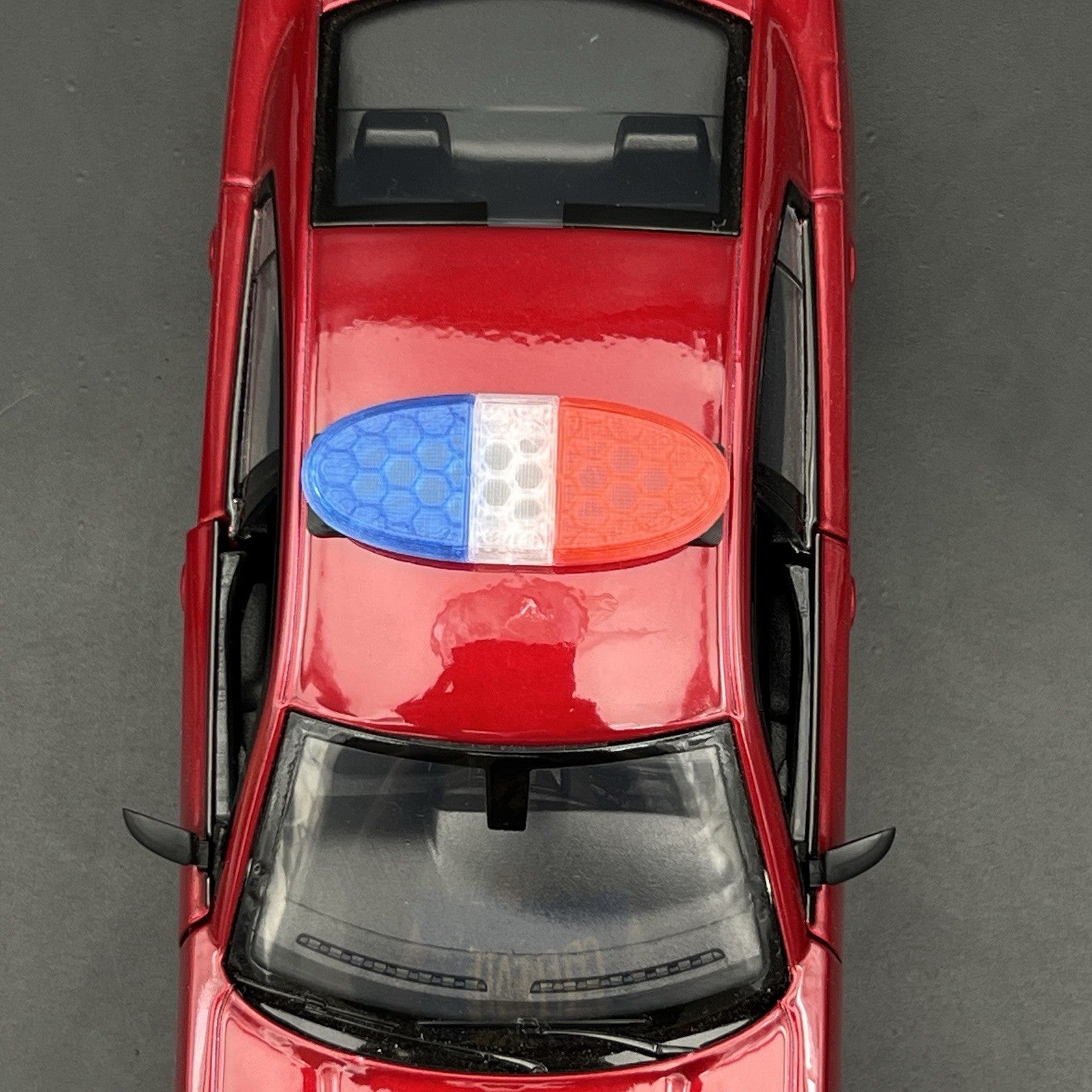 1/24 25 LED Ready Blue Red Federal Signal Arjent Lightbar Police Sheriff SUV5