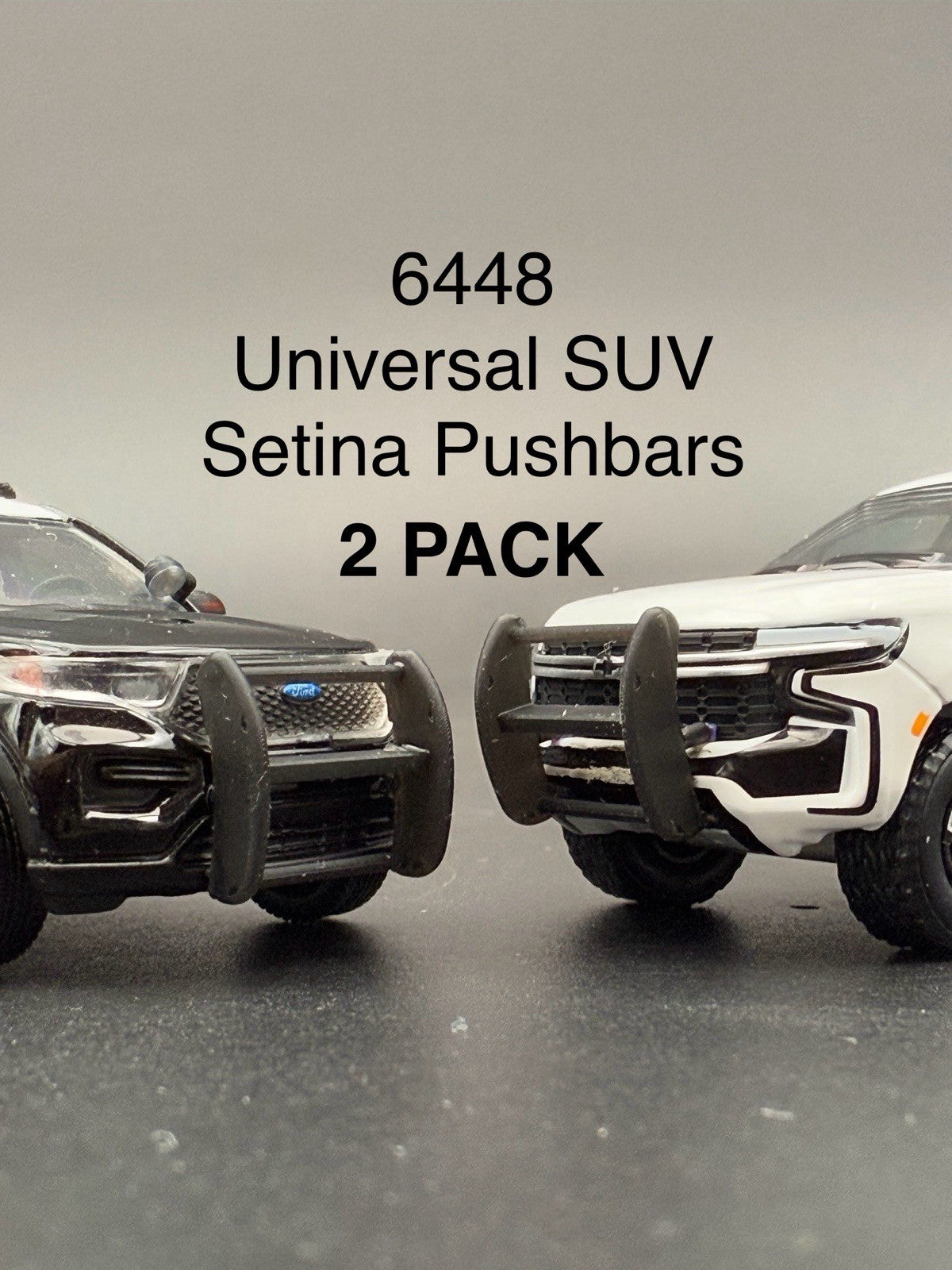2 PACK 1/64 SUV Setina Push Bumper Pushbar Police Tahoe Explorer Durango0