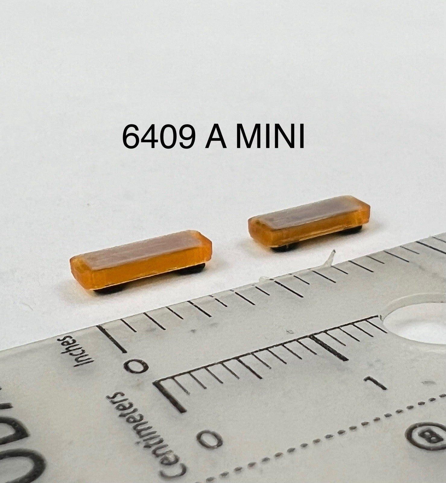 2 Pack 1/64 Mini Whelen Edge Amber Lightbar Gray Top Cover Work Truck Security0