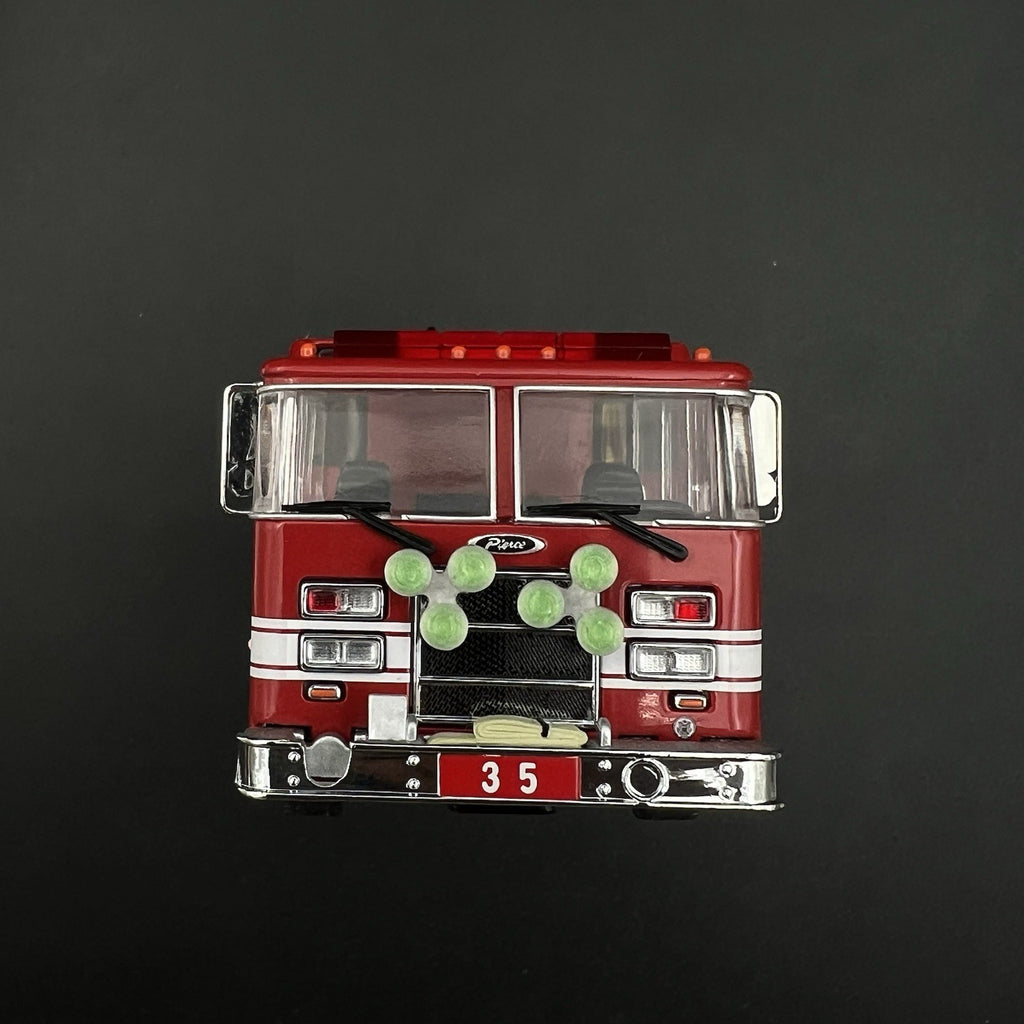 2 Pack 1/64 Roto Ray Green Emergency Light Code 3 Fire Truck Engine Ladder1