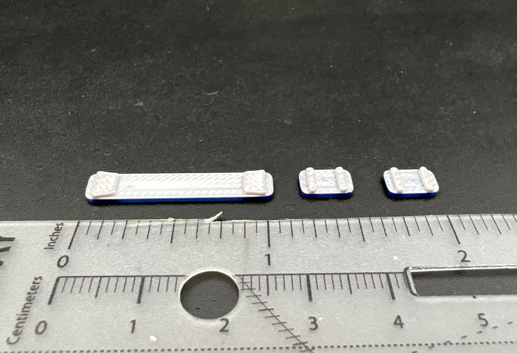 3 Pack 1/64 Whelen Long & Short Blue Lightbar Code 3 Fire DCP Tow Truck Trailer2