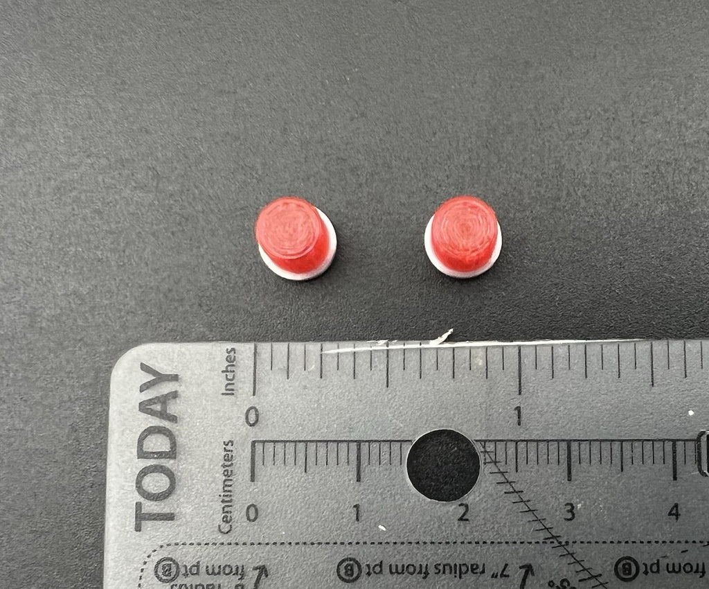 2 Pack 1/32 1/24 Hallow Red Beacon Strobe Fire Police Ambulance EMS 1/34 1/259
