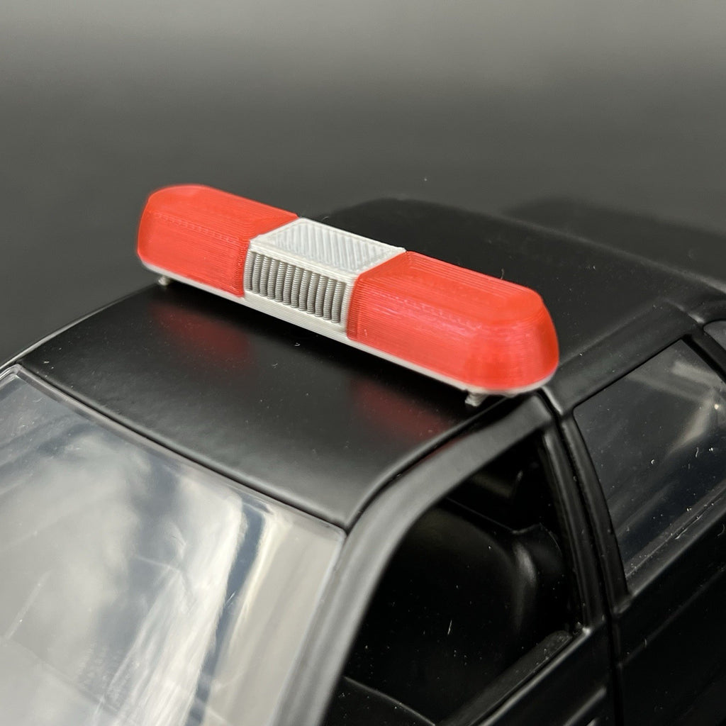 2-pack 1/43 Scale Model Red Amber Whelen 80H 90H 8000 Lightbar Police Fire12