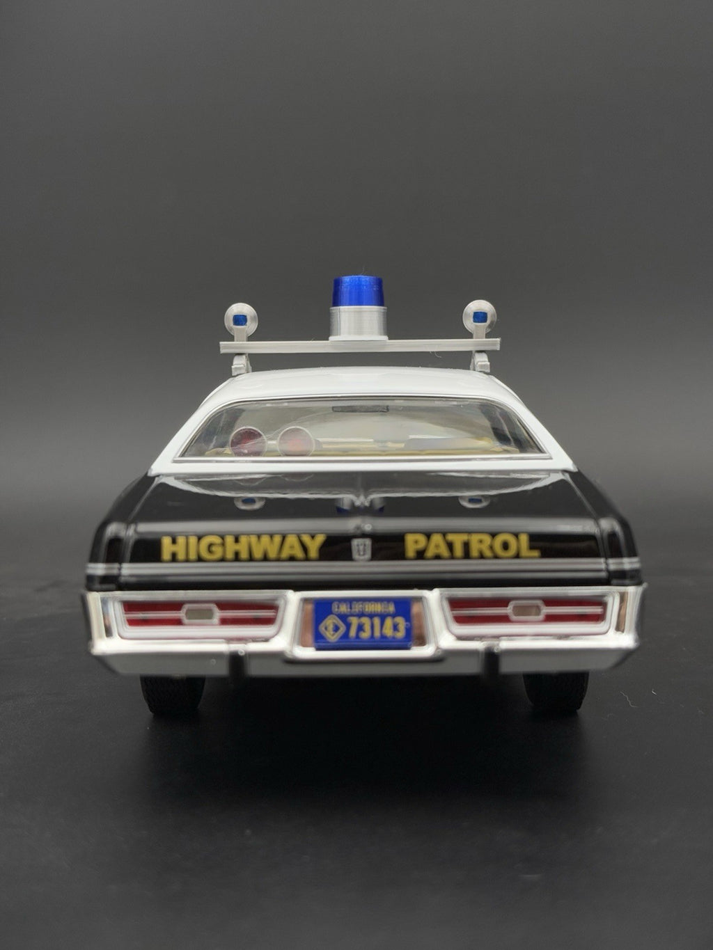 1/24 Scale Model Visibar CJ 184 284 Blue Beacon Lollipop Police Light 2456BBB8