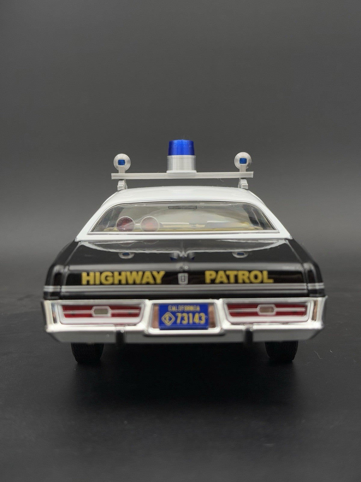 1/24 Scale Model Visibar CJ 184 284 Blue Beacon Lollipop Police Light 2456BBB8