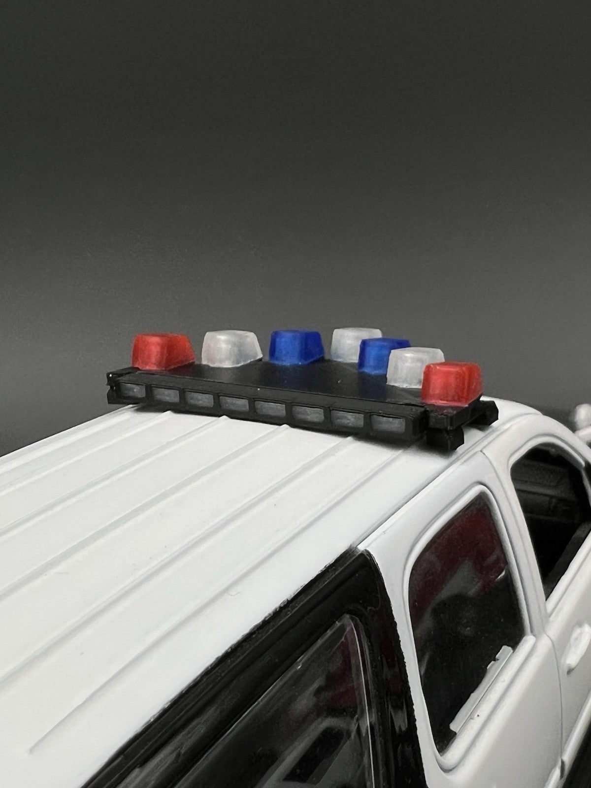 1/24 25 LED Ready Blue Red Federal Signal Vector Vision Lightbar Police LVMPD5