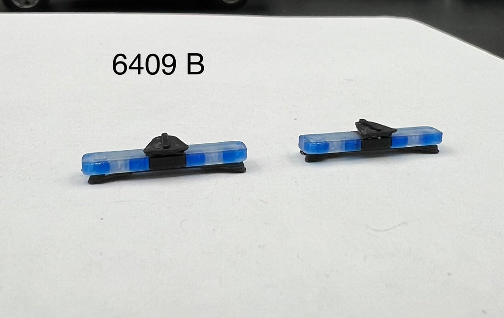 2 Pack 1/64 Whelen Edge Lightbar Blue w/ Speaker Highway Patrol State Police0