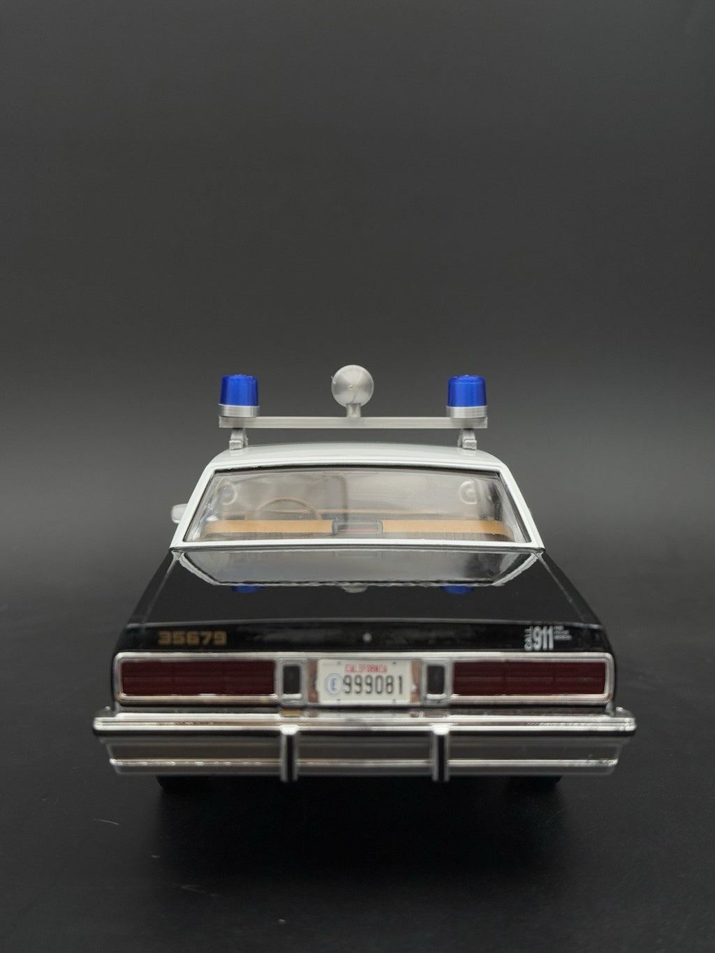 1/18 LED Ready Federal Blue Twin Beacon Ray Speaker Police Lightbar Visibar5