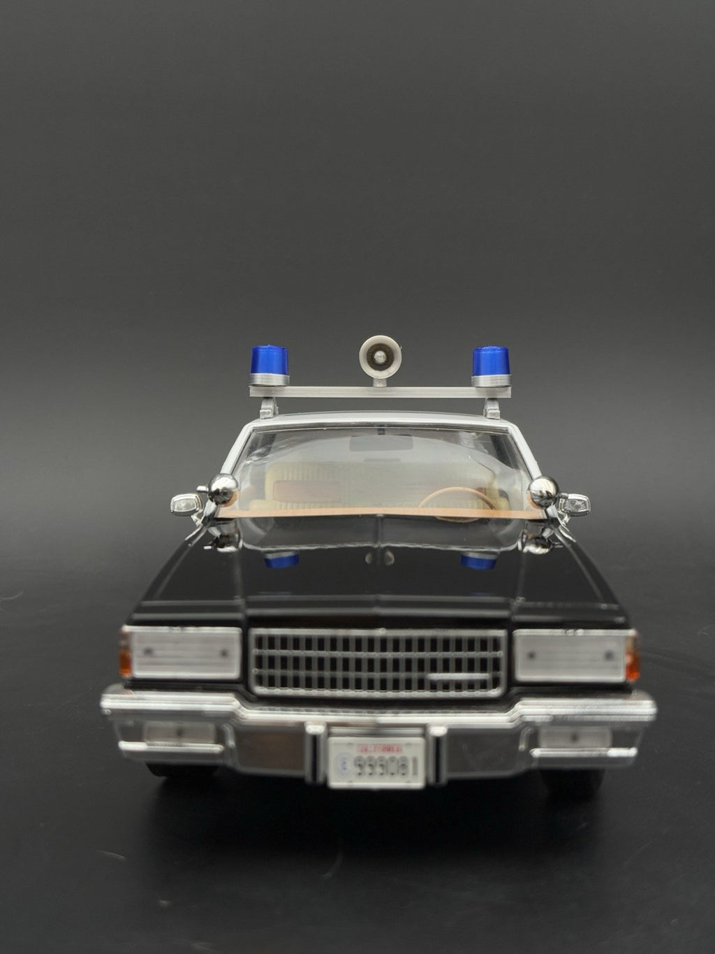 1/24 Scale Model Blue Twin Beacon Ray Speaker Police Lightbar Visibar 2461B3