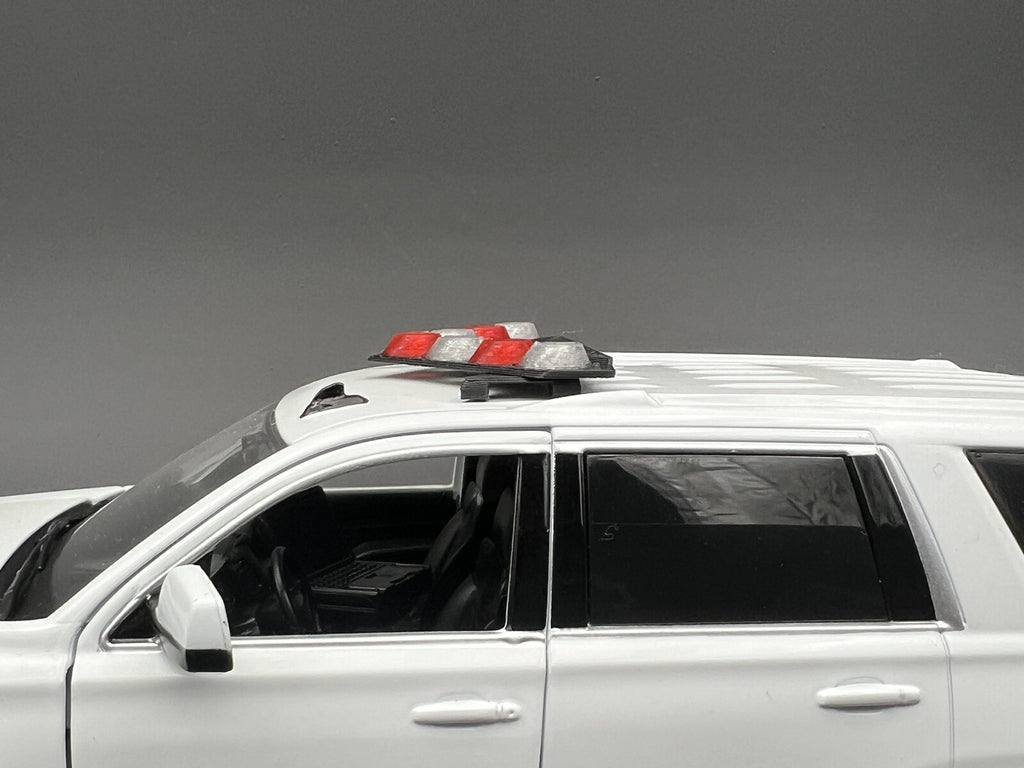 1/24 25 27 LED Ready NYPD Red Federal Signal Vision SLR Lightbar Police Car7