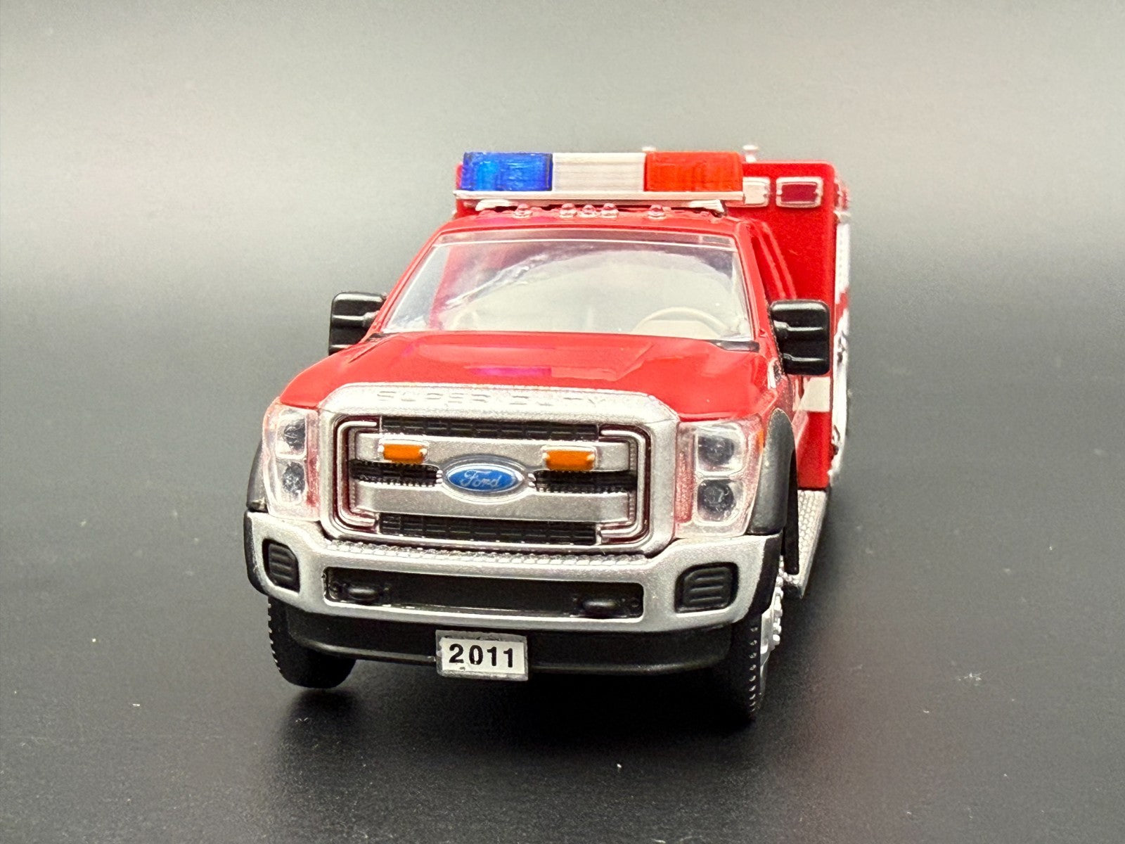 2 Pack 1/64 Scale Blue Red California Twinsonic Lightbar Police Fire 6416CA7