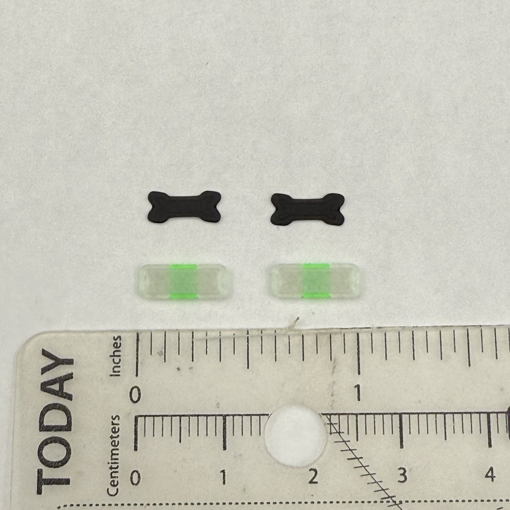 2 Pack 1/64 Mini Whelen Edge Clear Green Clear Lightbar Work Truck Security1