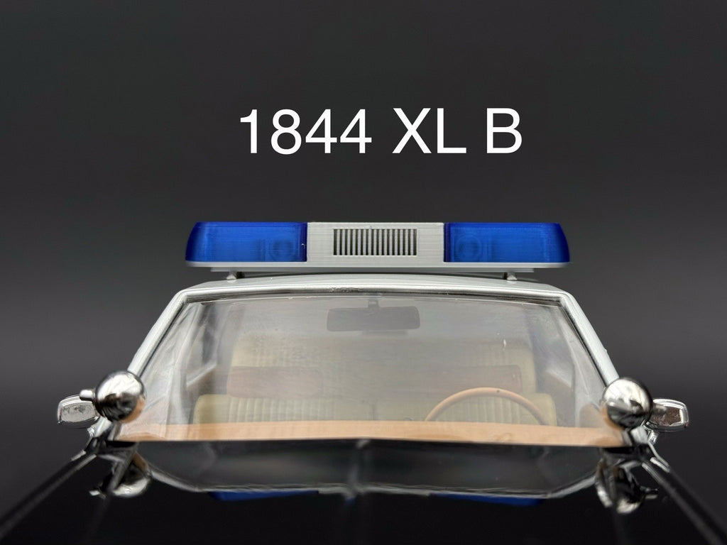 1/18 Scale Model Wide XL Blue Whelen 80H 90H 8000 Lightbar Police Fire 1844XLB0