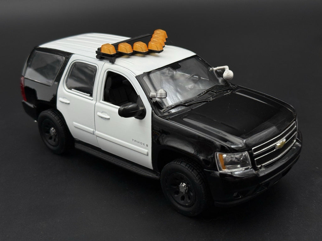 1/24 25 Scale Model LED Ready Amber Federal Vector Lightbar Tow Security 2432A8