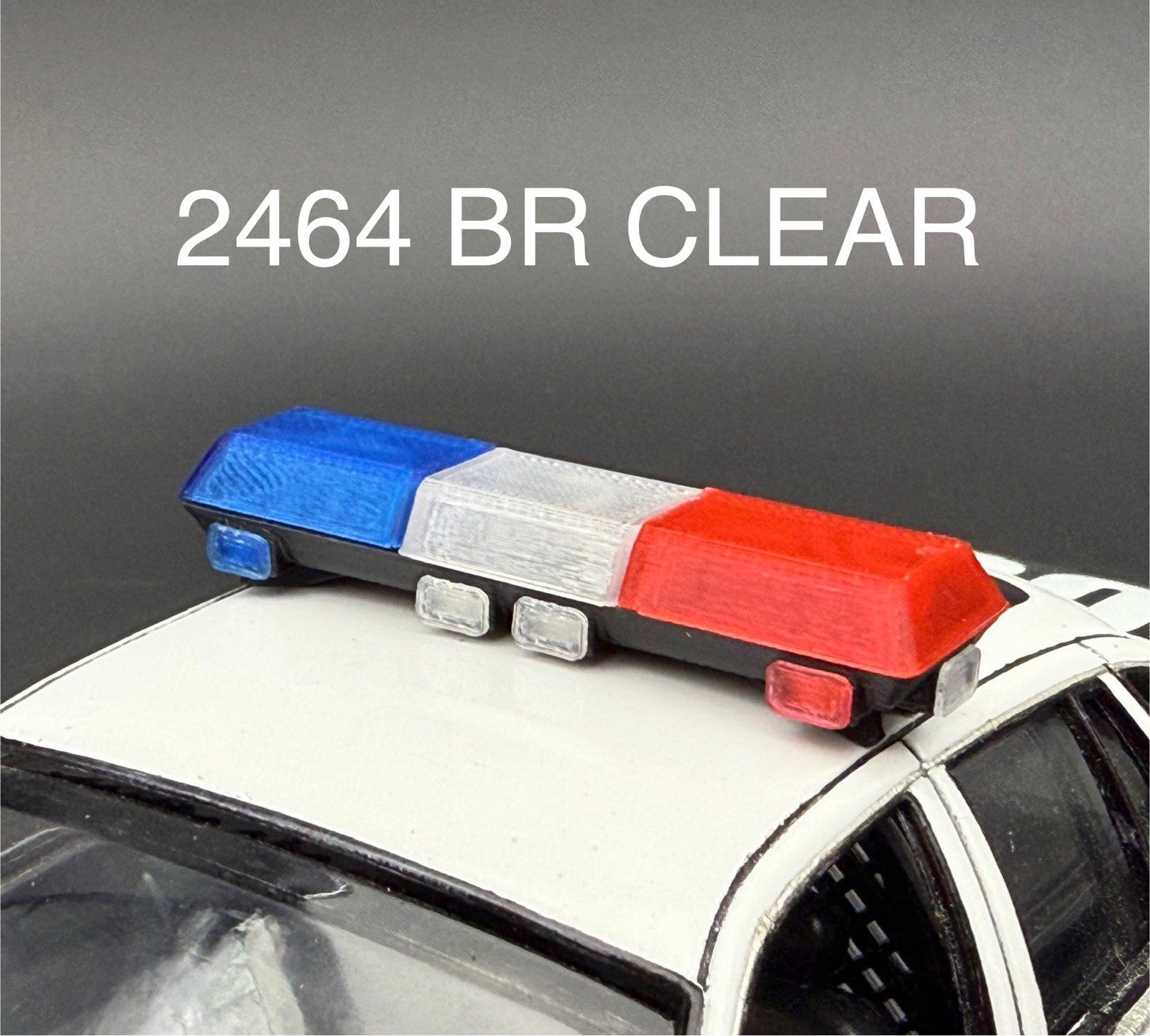 1/24 25 Scale Blue Red Clear Streethawk Lightbar Police 24640