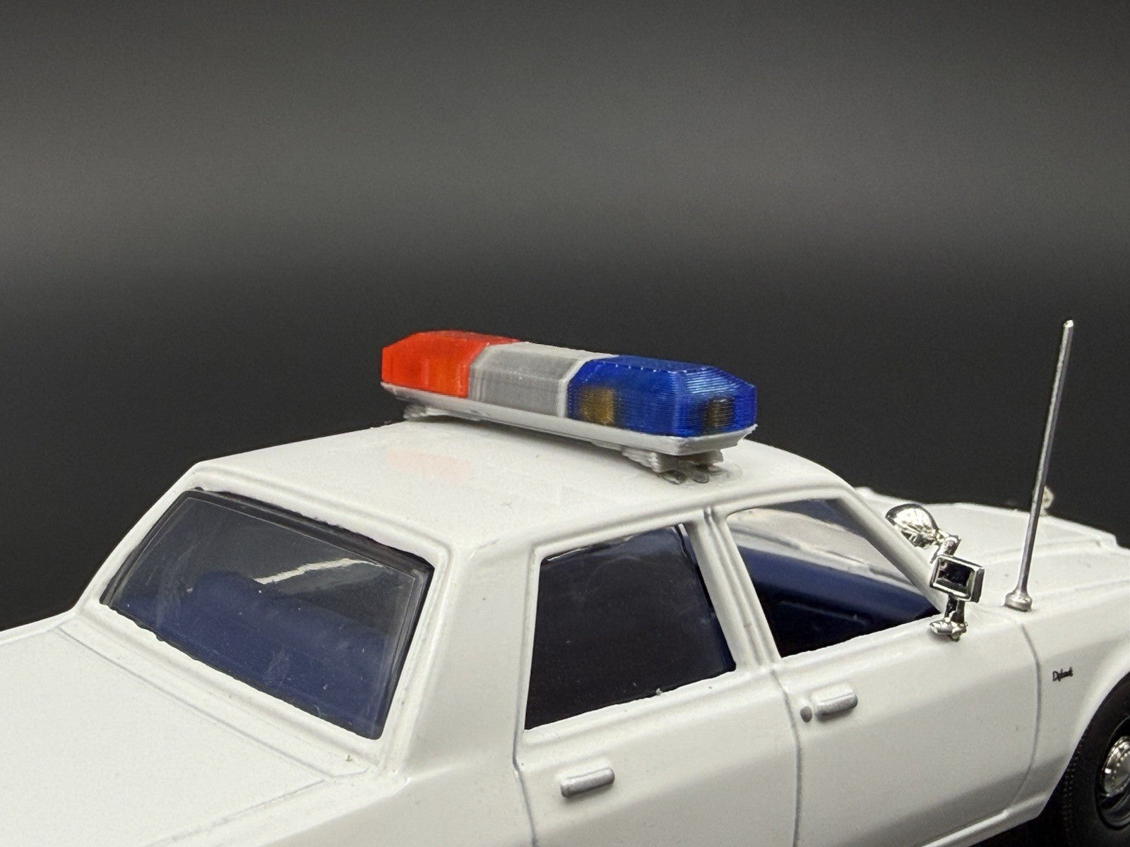 2-Pack 1/43 Scale Model Blue Red Amber Flasher Smith Wesson 8880 Lightbar 4343BR8