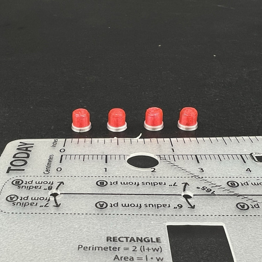 4 Pack 1/50 Red Vintage Beacon Strobe Light Fire Truck EMS TWH WSI First Gear1
