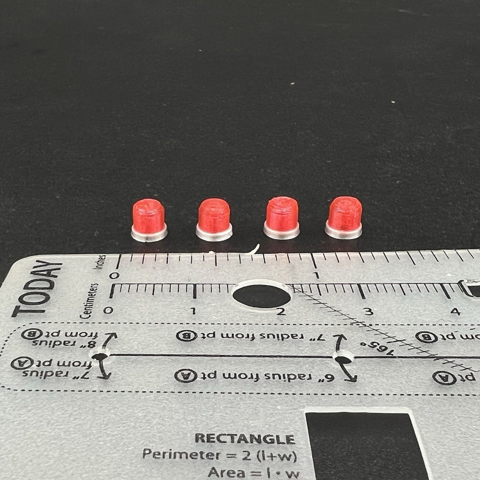 4 Pack 1/50 Red Vintage Beacon Strobe Light Fire Truck EMS TWH WSI First Gear1