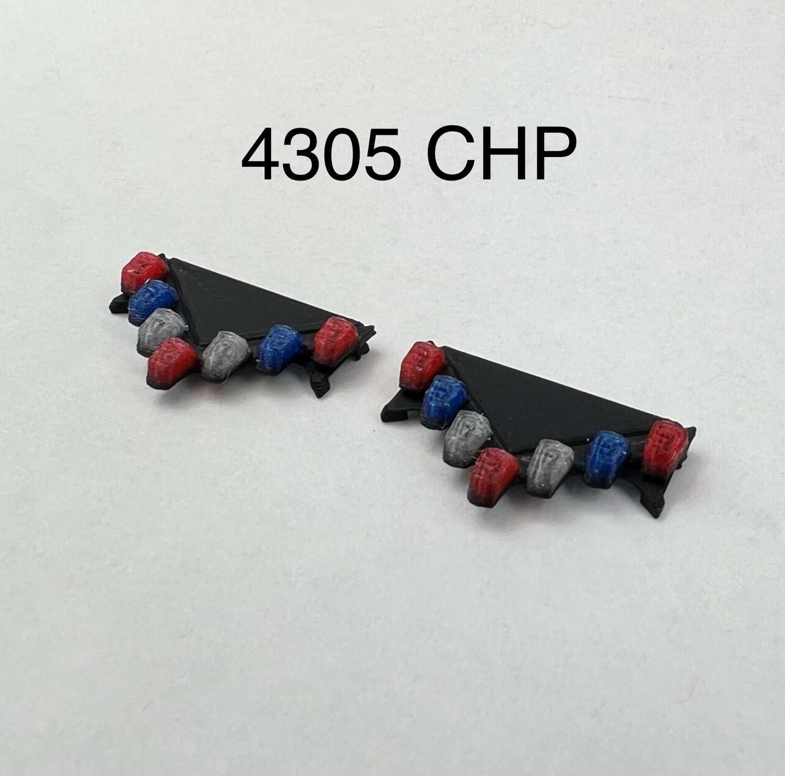 2 Pack 1/43 Blue Red Vector Vision Lightbar CHP California Highway Patrol Police0