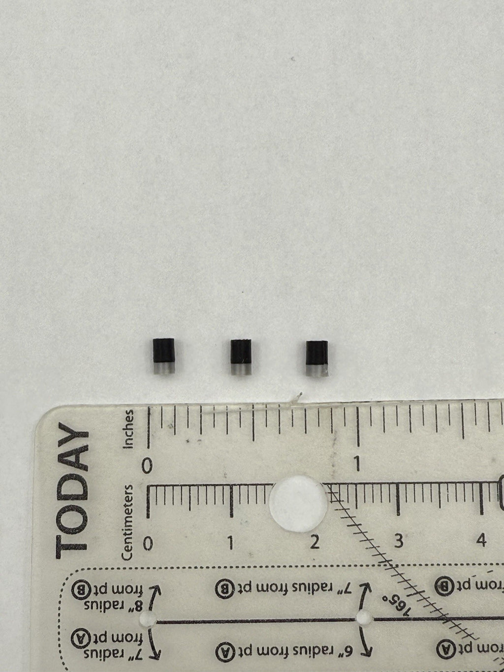 3 Pack 1/10 Scale Model Black Silver Low Profile Stubby Antenna Police Fire 102