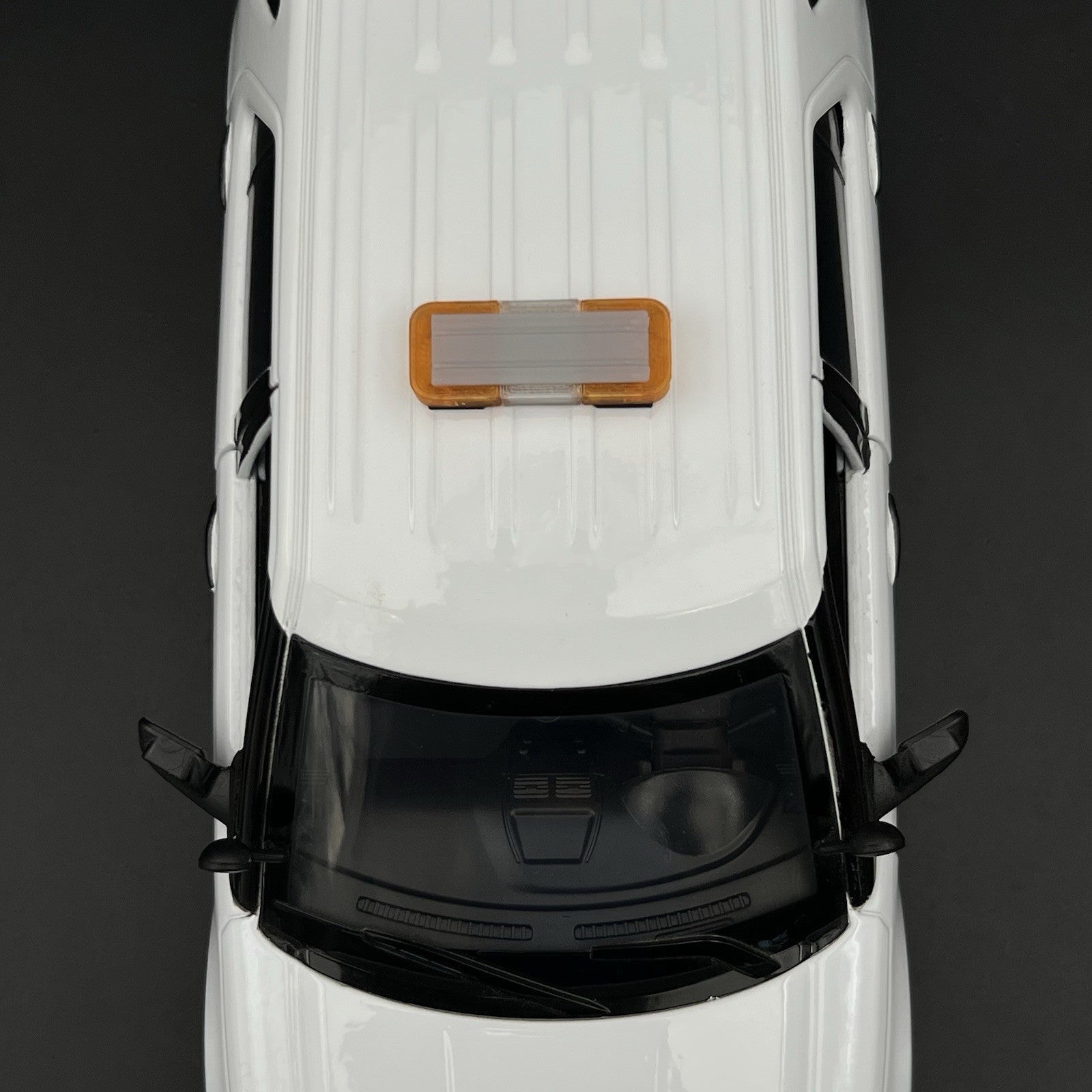 1/18 Mini Whelen Edge Lightbar Amber Clear Gray Top Cover4