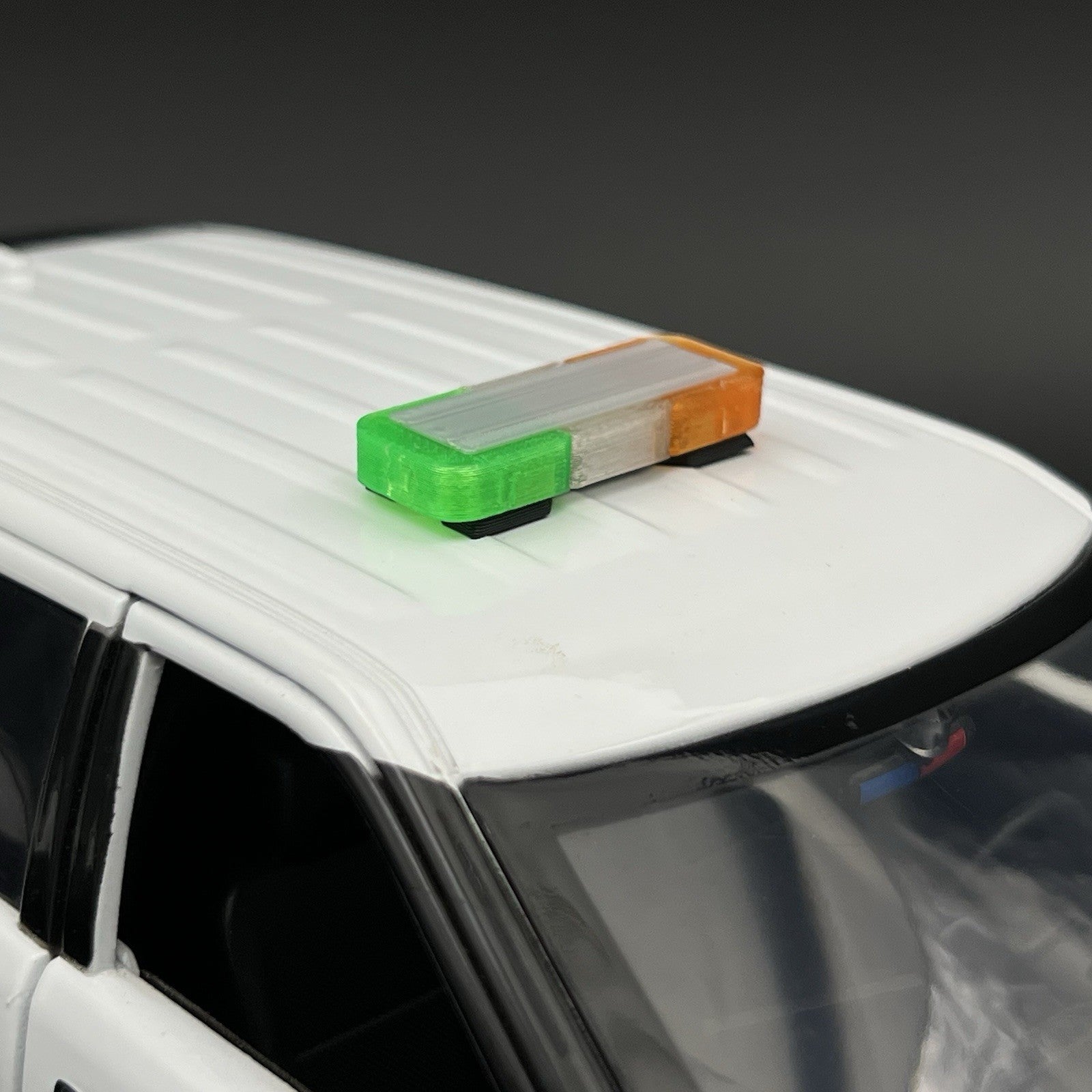 1/24 25 Mini Whelen Edge Lightbar Amber Clear Green Gray Top Cover10