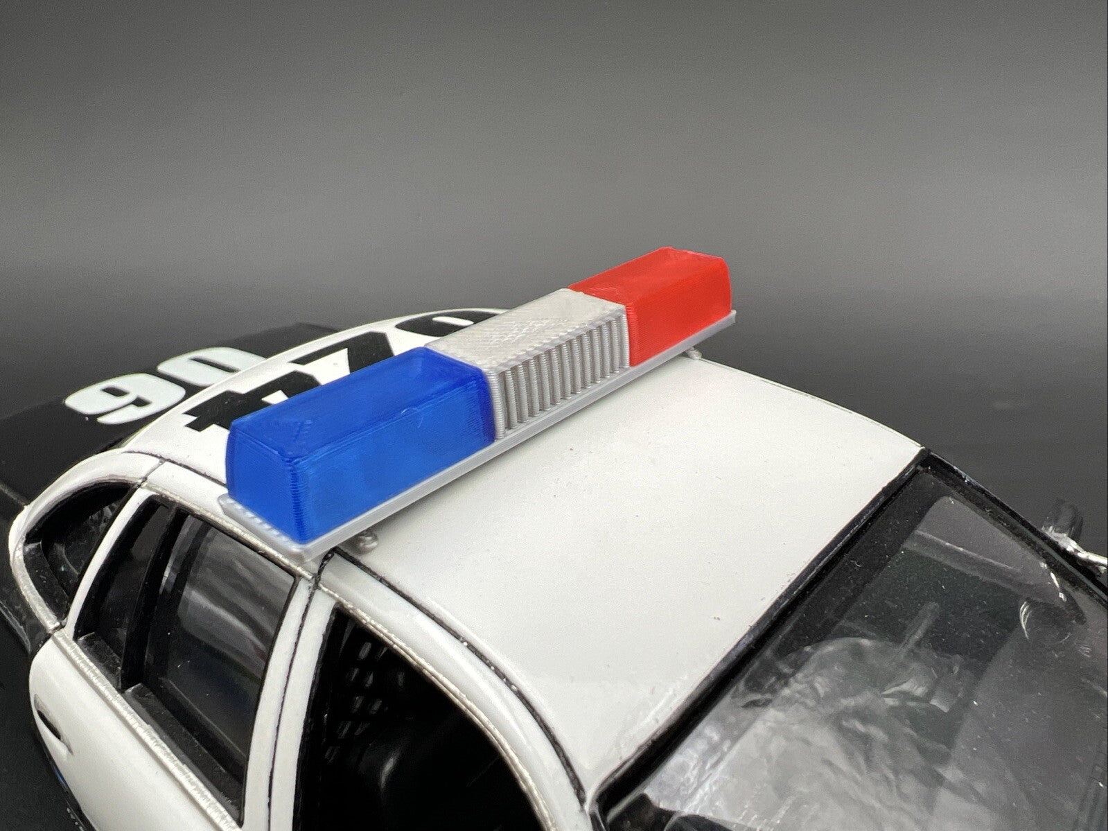 1/24 25 Blue Red Federal Signal Twinsonic Lightbar Police Sheriff Highway Patrol3