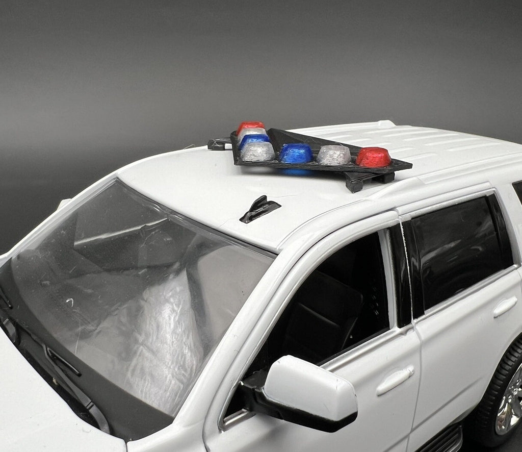 1/24 27 LED Ready LVMPD Blue Red Federal Signal Vision SLR Lightbar Police Car4