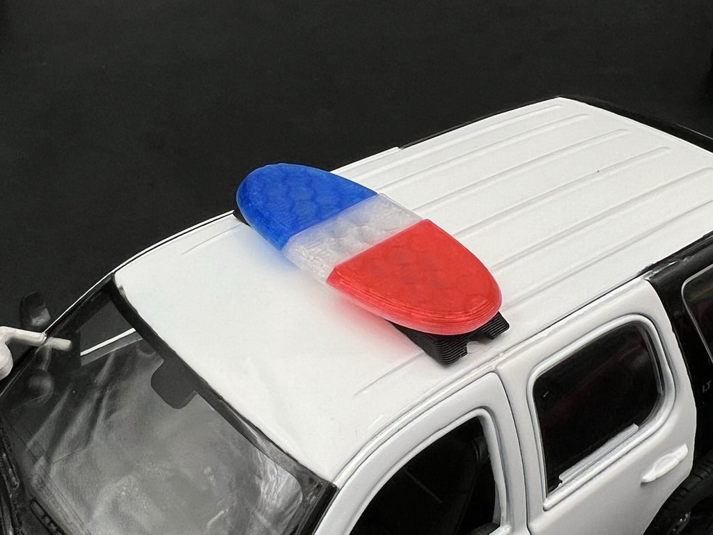 1/24 25 LED Ready Blue Red Federal Signal Arjent Lightbar Police Sheriff SUV13