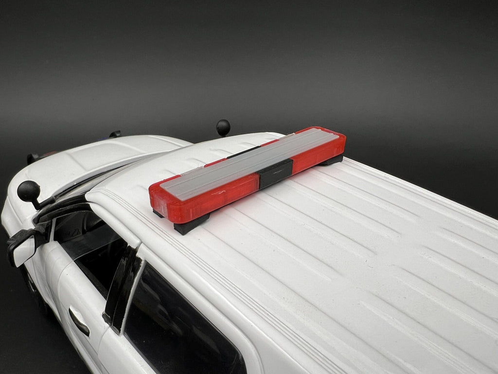 1/18 LED Ready Whelen Edge Lightbar Red Fire State Police Trooper Sheriff Patrol3
