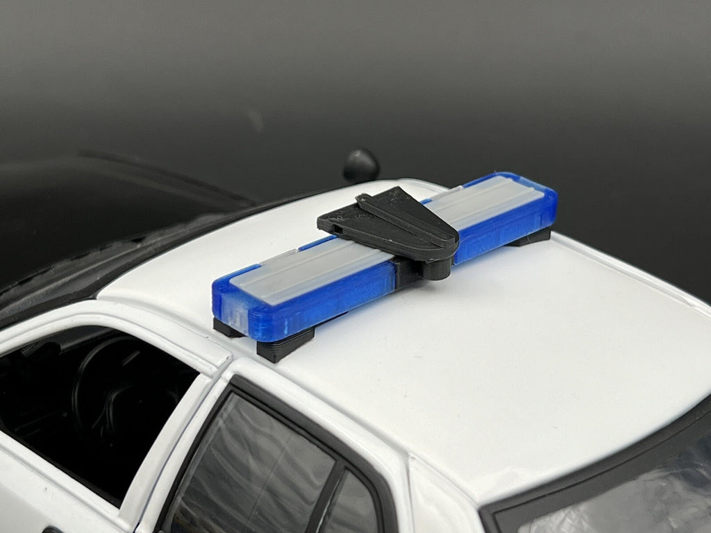 1/32 Whelen Edge Lightbar Blue w/ Speaker Highway Patrol State Police15
