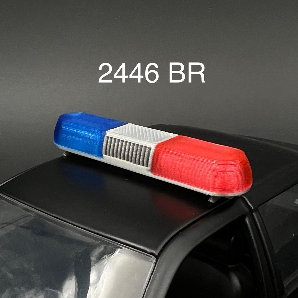 1/24 1/25 Blue Red Whelen 80H 90H 8000 Lightbar Police Sheriff Highway Patrol0