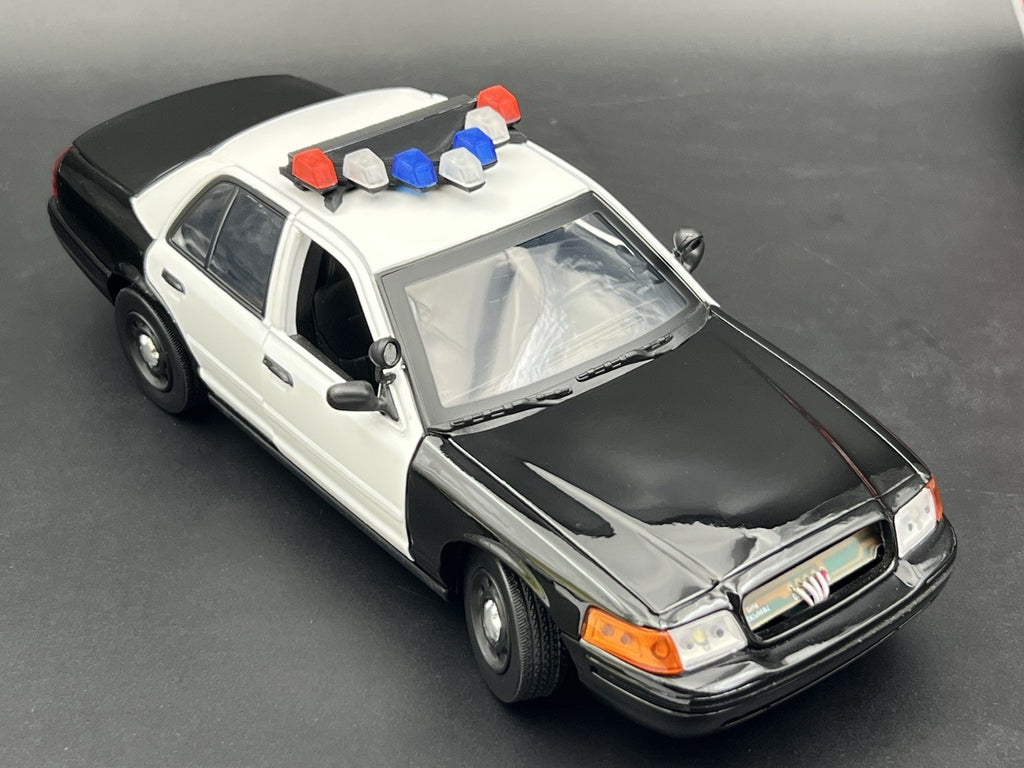 1/18 LED Ready Blue Red Federal Signal Vector Vision Lightbar Police Car LVMPD18
