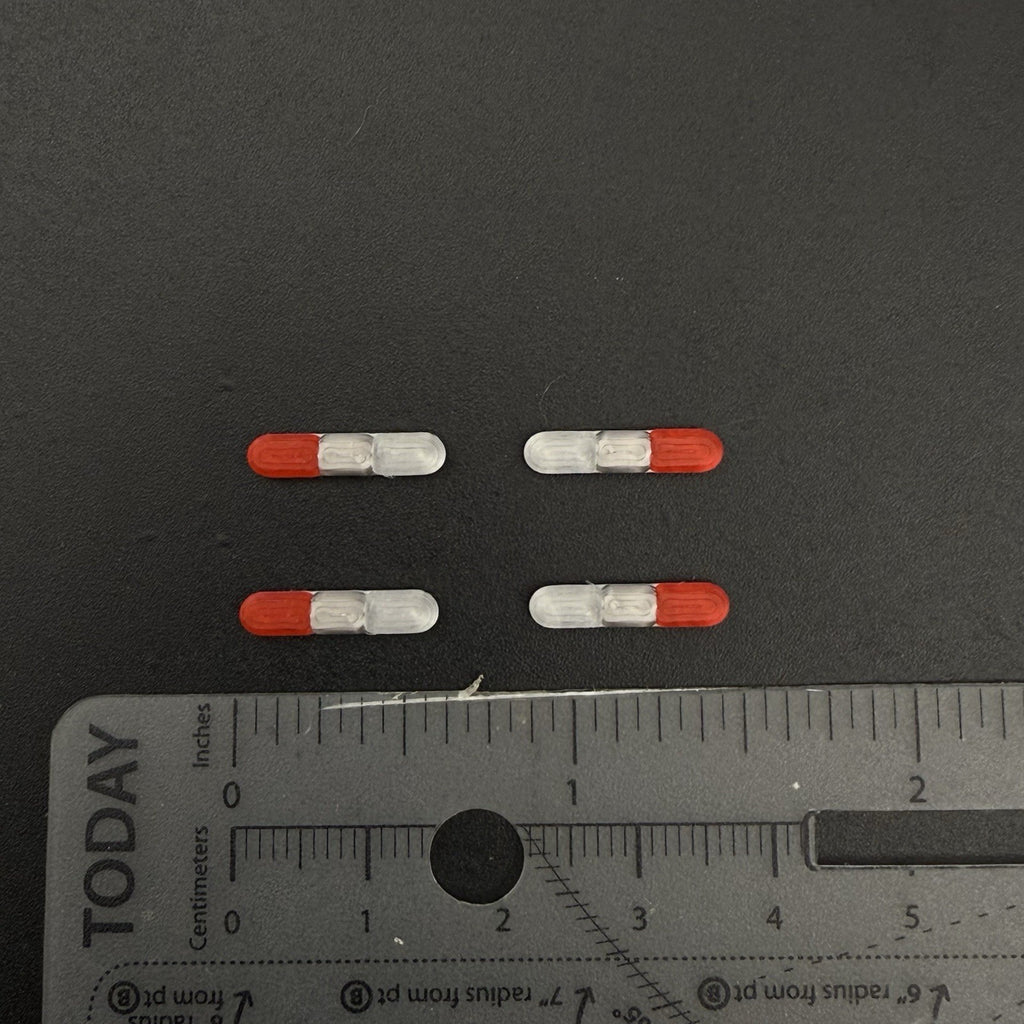 4 Pack 1/87 HO Red Clear 8000 90H Lightbar Police Fire Engine Truck Ambulance1