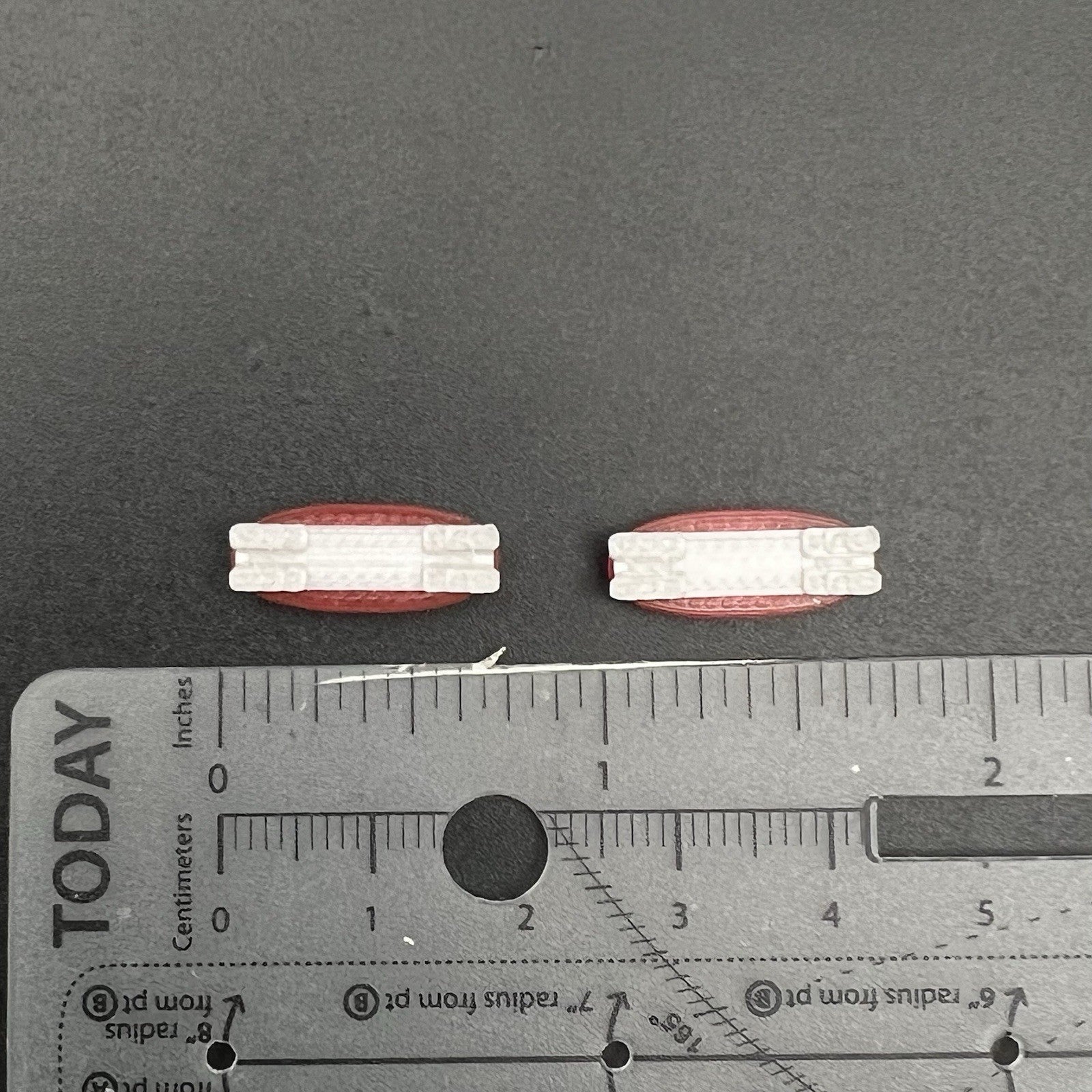 2-Pack 1/64 Scale Model Red Federal Vista Lightbar Police Car Fire 6412R5
